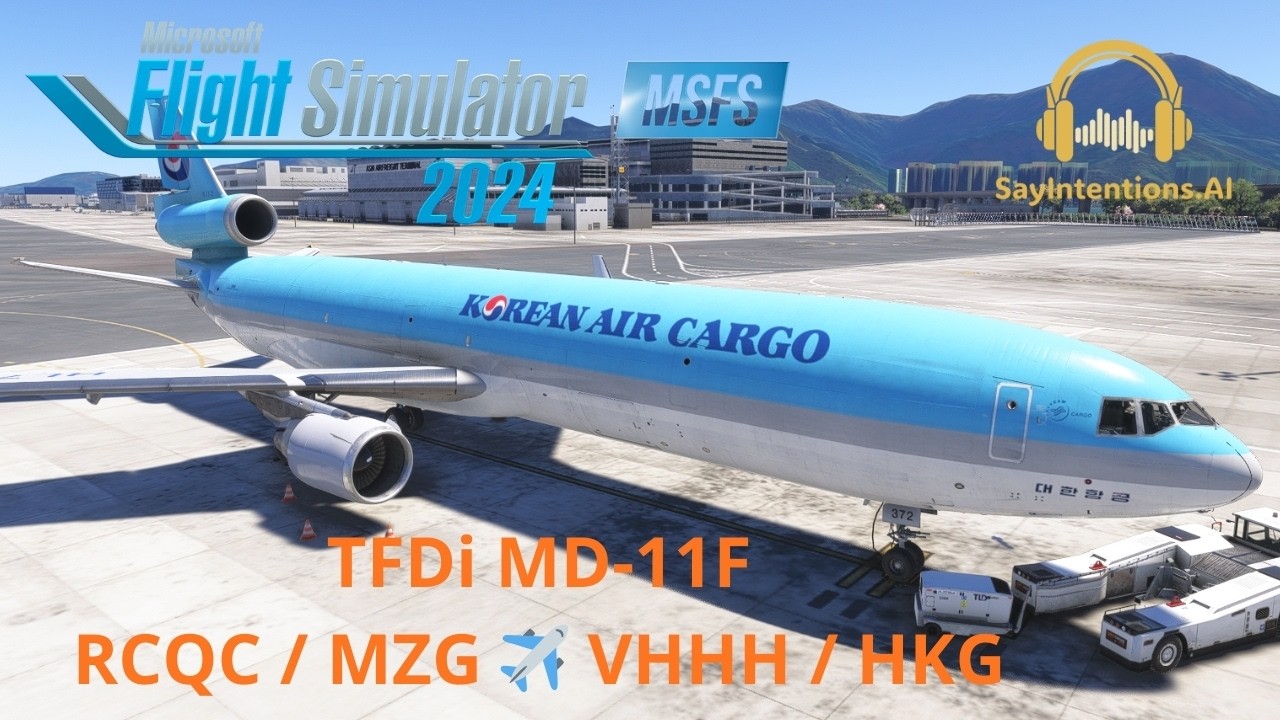 MSFS2024 || iniBuilds VHHH Hong Kong TFDi MD-11 🇹🇼 RCQC Penghu ✈️ 🇭🇰 VHHH Hong Kong