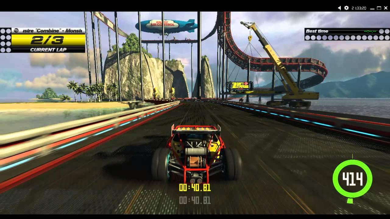 Trackmania Turbo F-Zero-inspired custom track