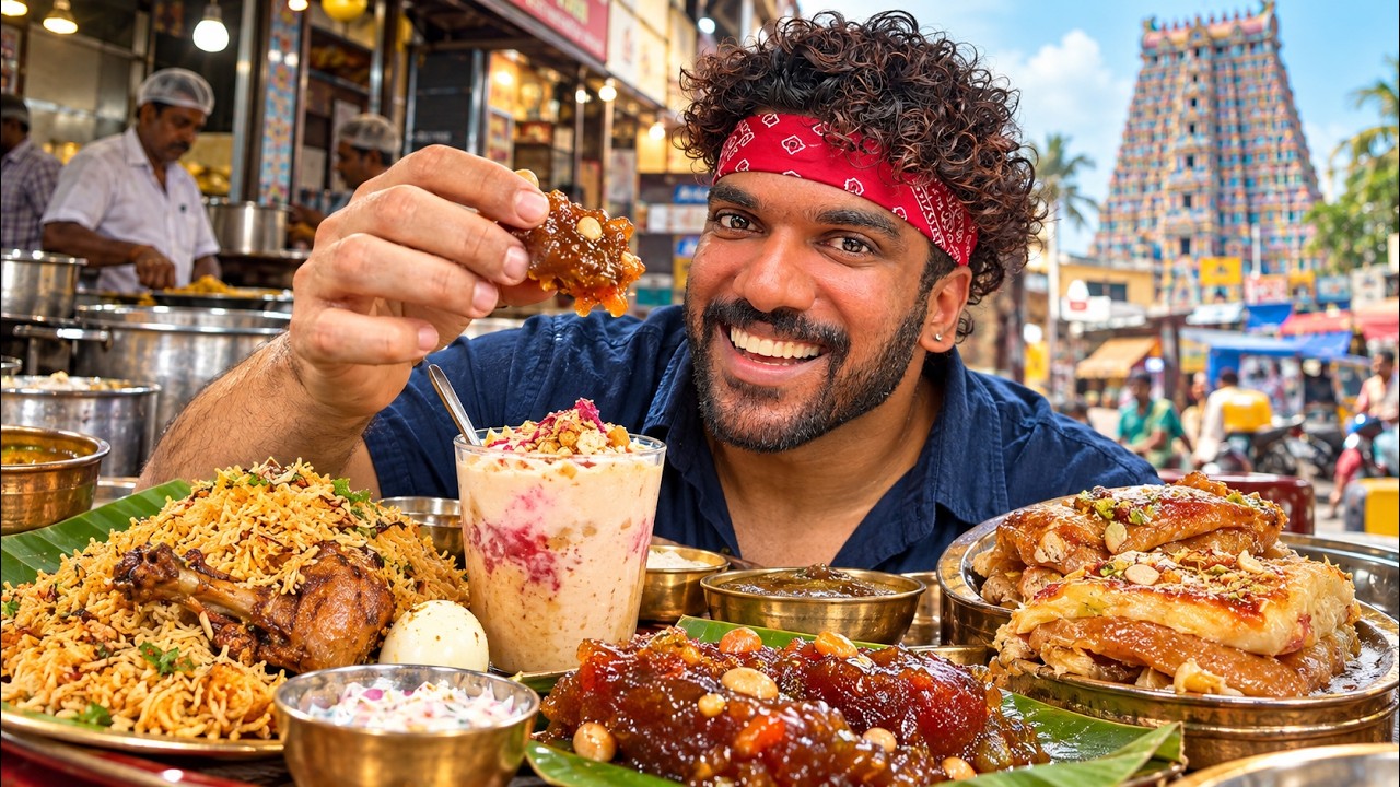 Eating Famous food of Tamil Nadu!