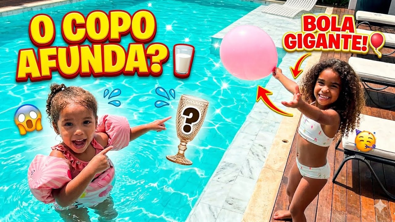 Era só uns mergulhos e virou brincadeira…AFUNDA OU BOIA? 