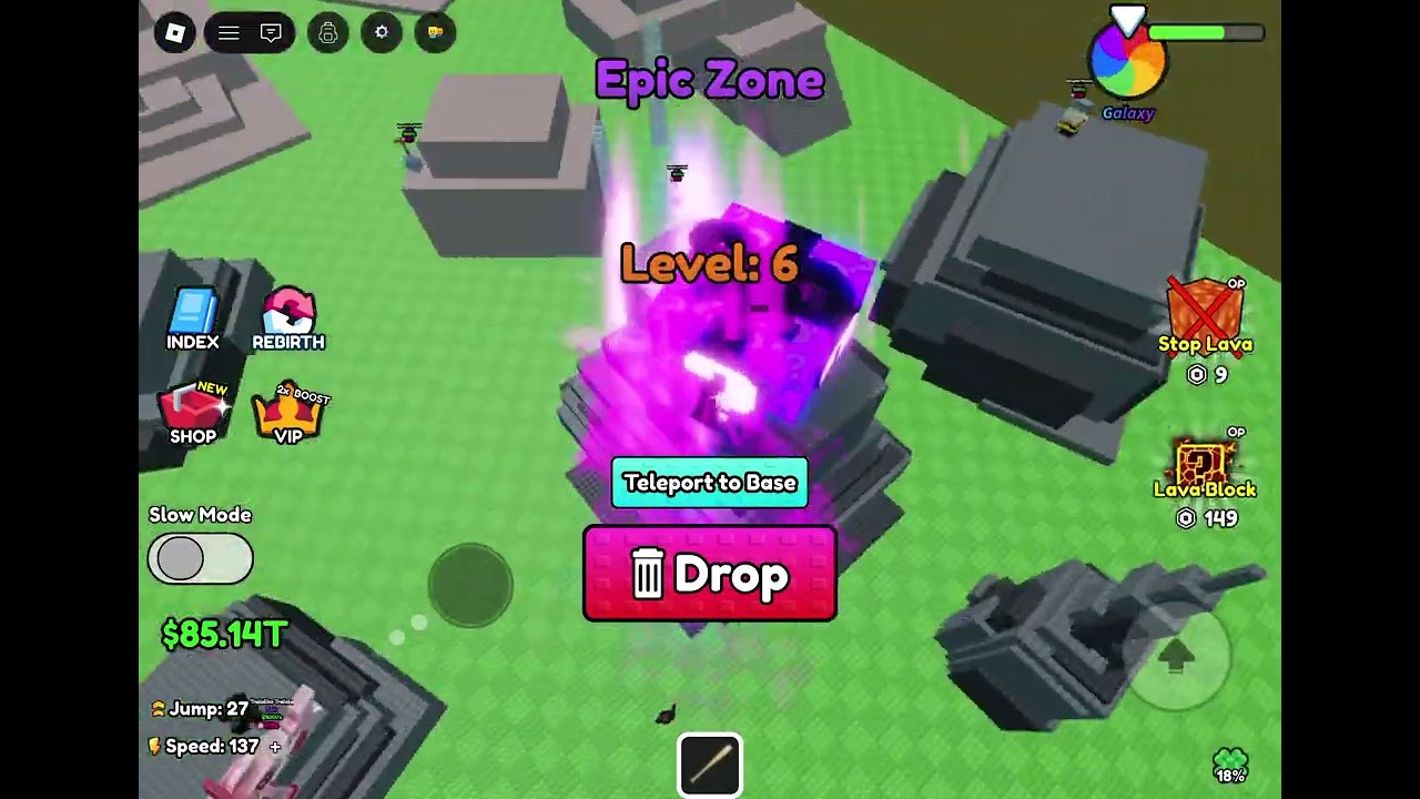 Playing survive lava for brainrots