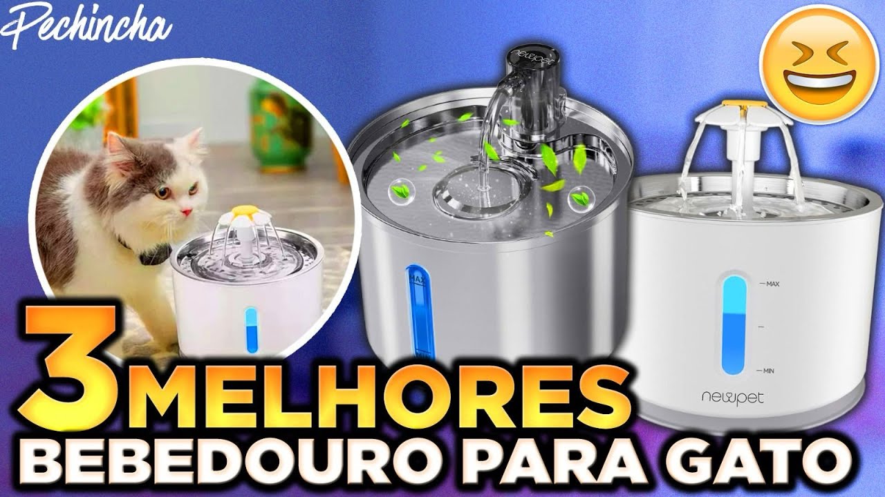 🏆TOP 3 Melhores BEBEDOURO PARA GATOS Custo Benefício em 2025
