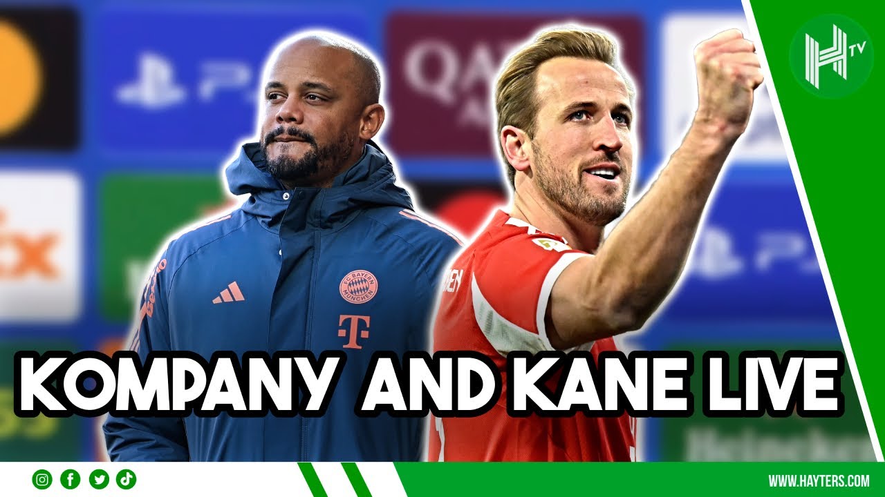 LIVE | Vincent Kompany & Harry Kane | Arsenal v Bayern Munich