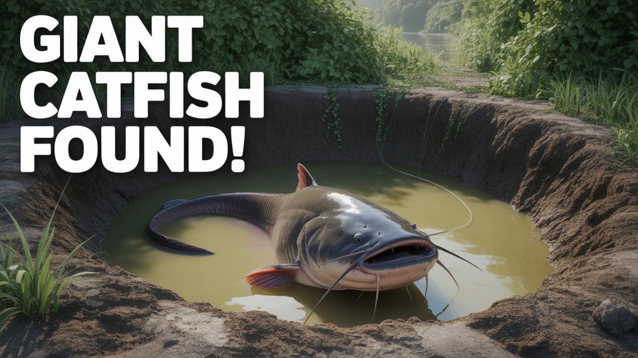 Wow, Amazing! Catching Giant Catfish in a Hole Pets & Animals