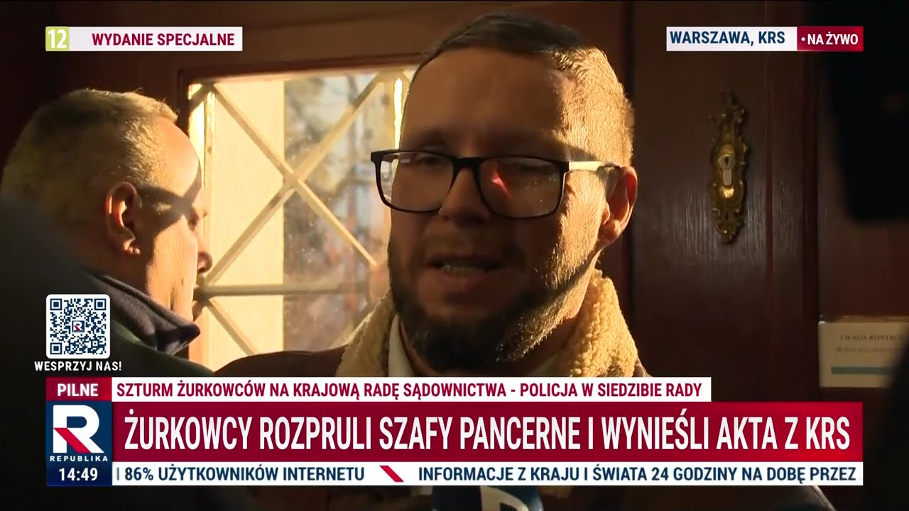 Żurkowcy ROZPRULI szafy pancerne i wynieśli akta z KRS! | Republika Dzień