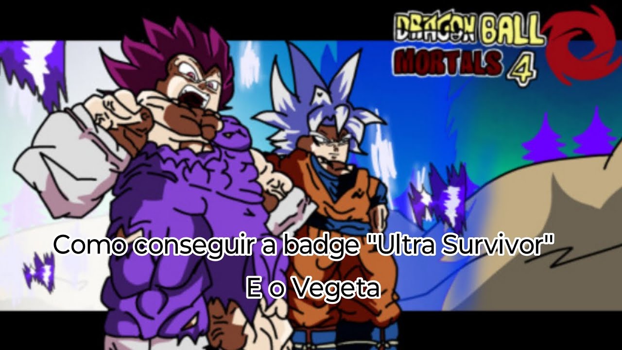 Como conseguir a badge Ultra Survivor e o Vegeta no Dragon Ball Mortals 4 (PRE-ALPHA)