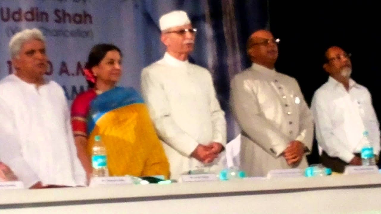 Javed akhtar and his beloved shabana azmi at AMU