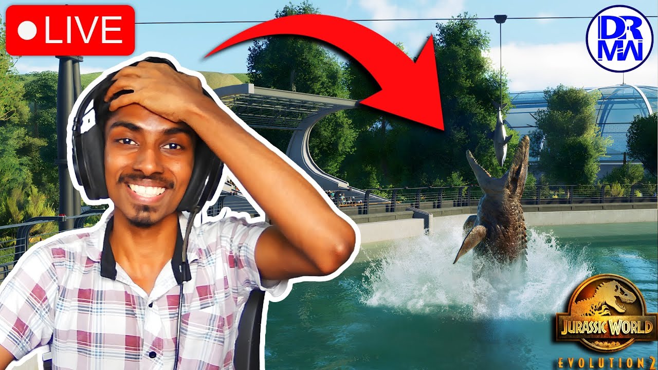 ඩයිනෝසර් උද්‍යානය! | jurassic world evolution 2 Sinhala Live | DR MaxWave Gaming