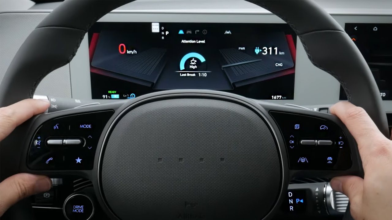 Рулевое колесо и приборная панель Hyundai Ioniq 5 2022-2023 модельного года