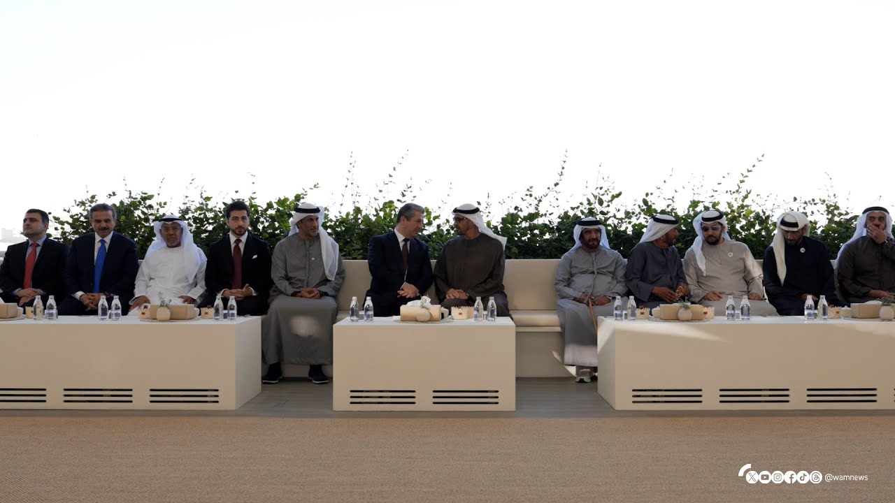 رئيس الدولة يستقبل رئيس حكومة إقليم كردستان العراق الذي يشارك في القمة العالمية للحكومات