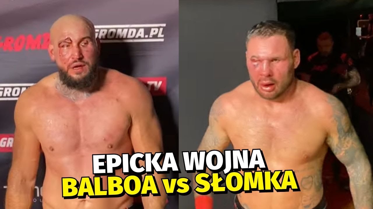 EPICKA WOJNA BALBOA vs SŁOMKA W RINGU GROMDA! PIERWSZE CHWILE PO WALCE