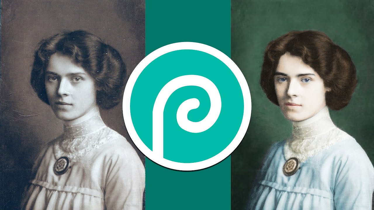 How to turn a Black and White Photo into Color? Photopea Tutorial (Photoshop Free Alternative)