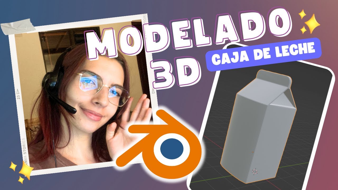 ¿Cómo modelar en Blender? Caja de Leche
