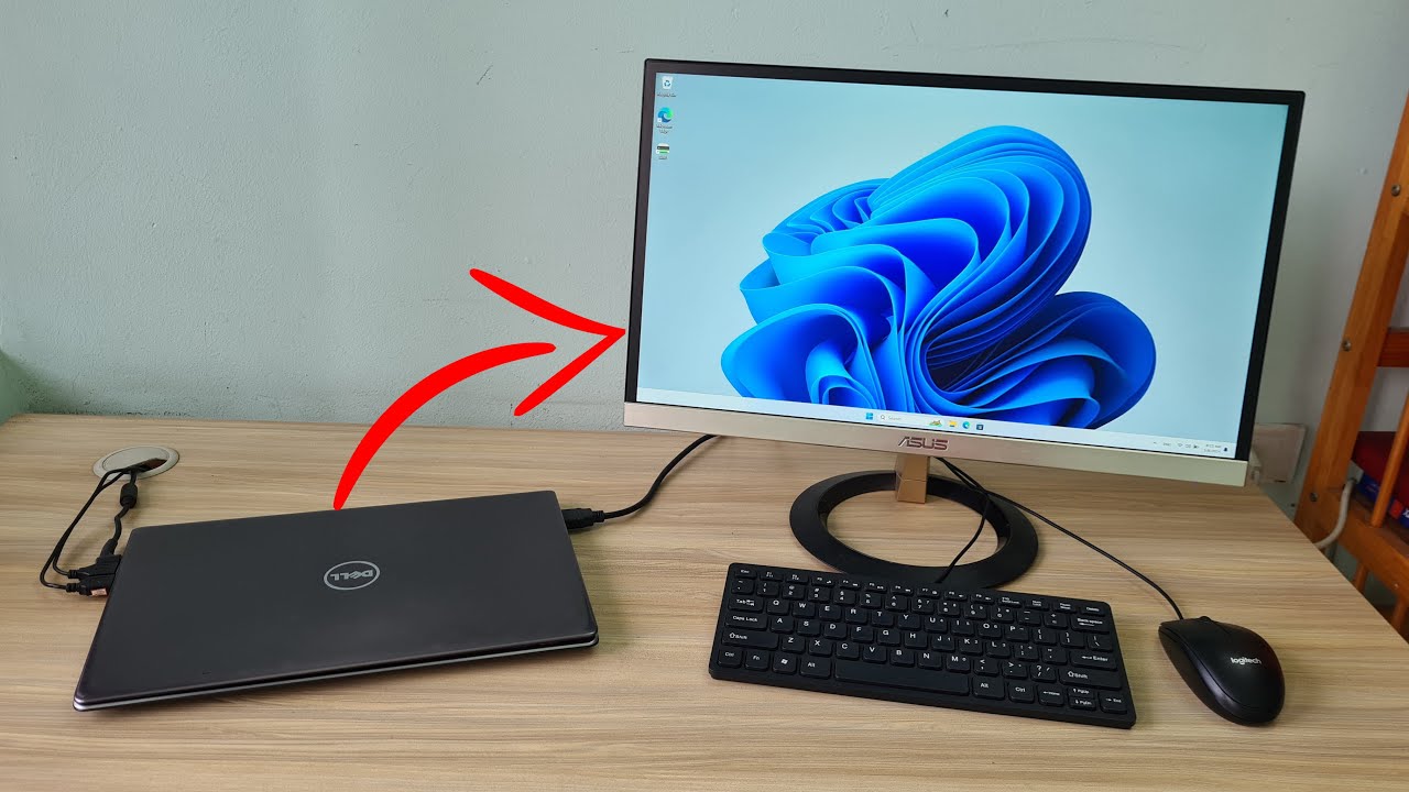 Как использовать ноутбук Dell с закрытой крышкой