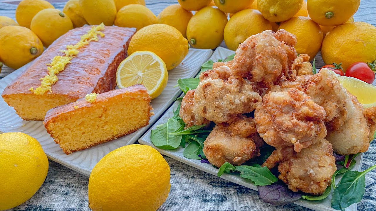 妻と娘にモテたい男が作るレモン料理【塩レモン唐揚げ、レモンパウンドケーキ】