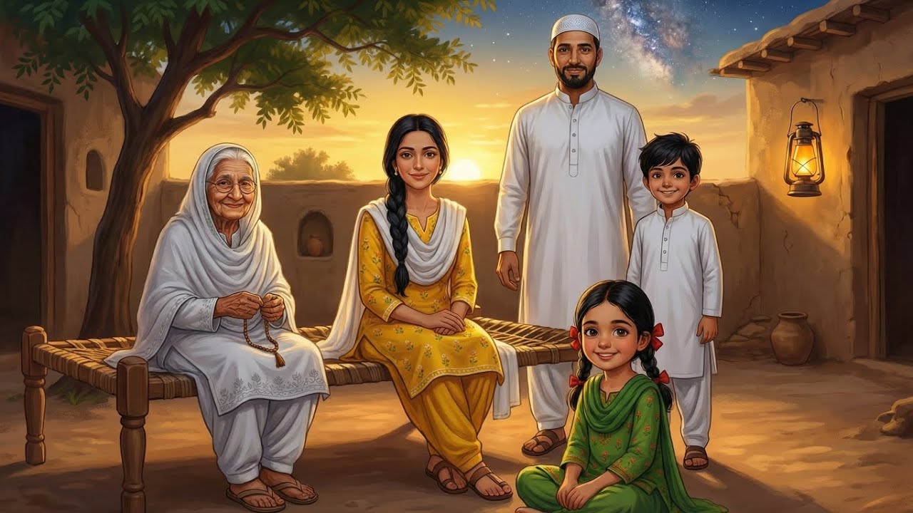 🌙 ماں کی دعا 🤲 | A Peaceful Ramadan Village Routine 🏡 | First Roza Memories ✨ | Ghibli ASMR 🎧