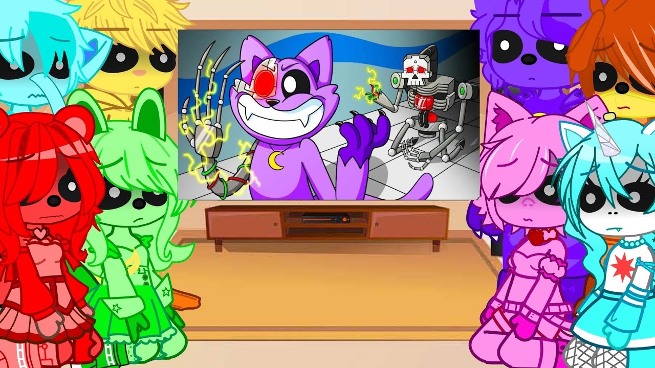 Smiling Critters Poppy Playtime Chapter 3 React To Catnap's Dark Secret II Naomi 🐰