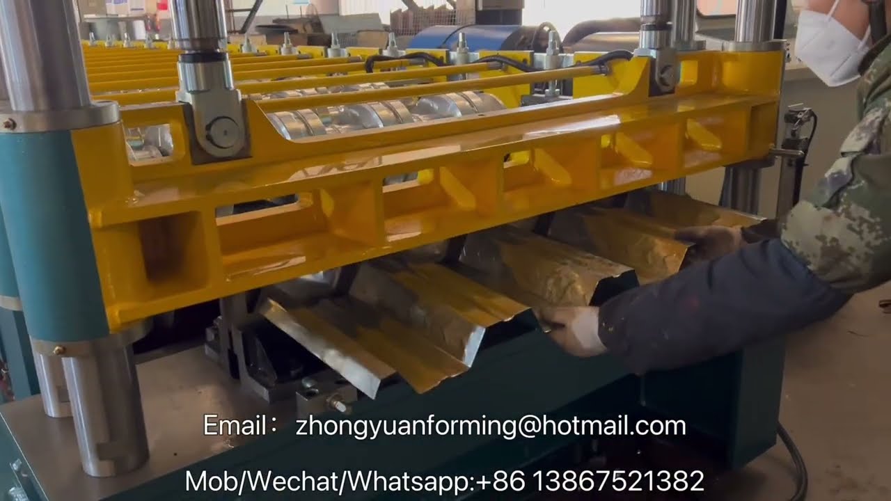 Professional Metal Deck Cold Roll Forming Machine