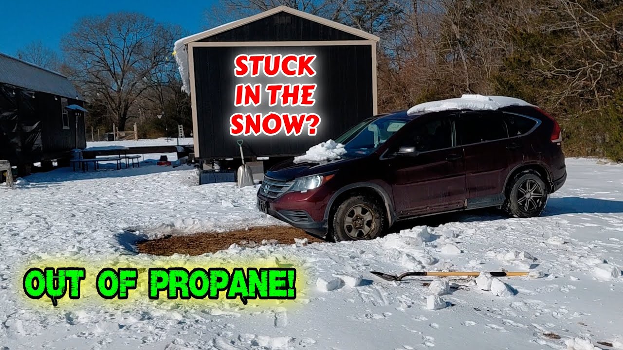 OUT OF PROPANE AND OUT OF TIME | vlog, couple, life, tiny house, homesteading, off-grid |