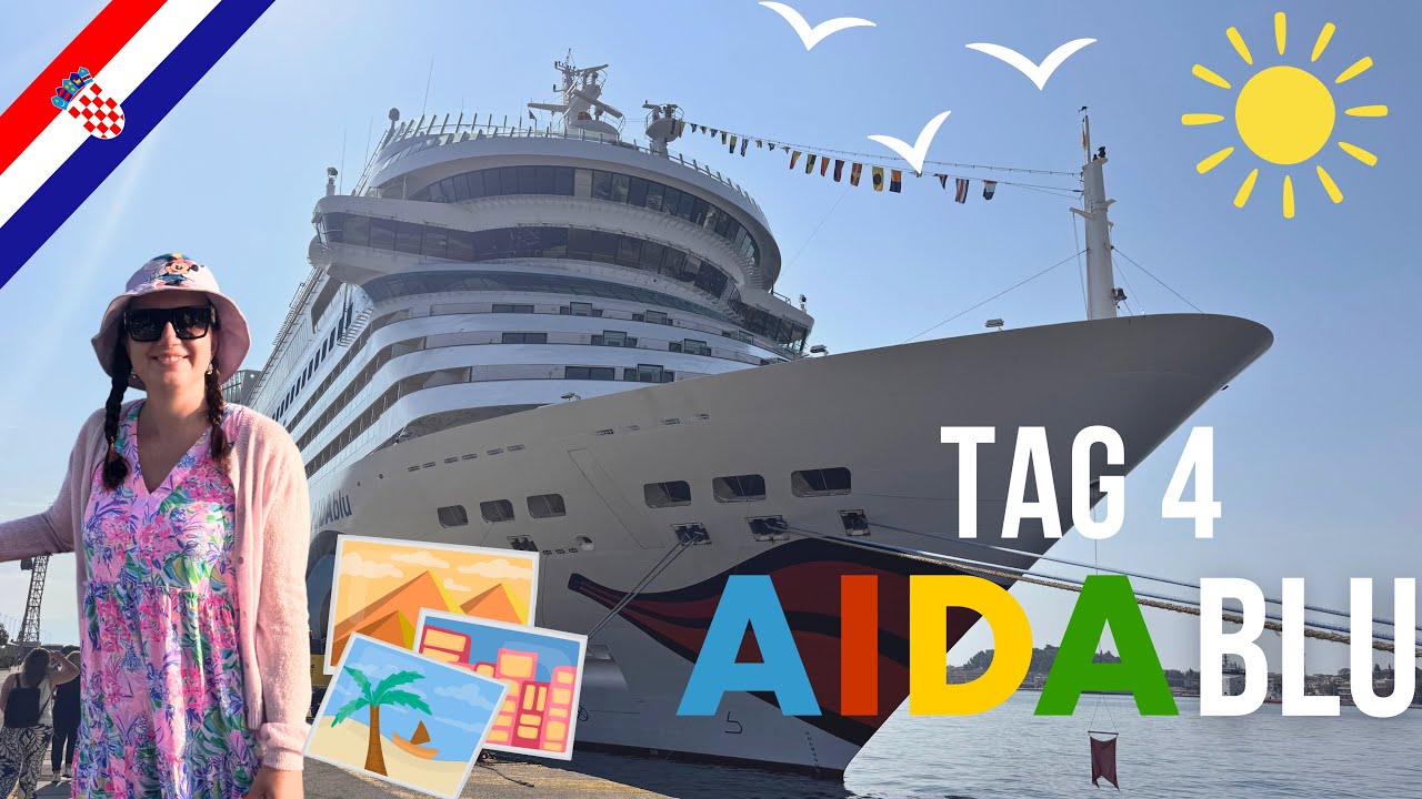 AIDAblu Vlog Tag 4 🇭🇷 AIDA-Ausflug nach Zadar & „Wer wird Millionär?“ Abendshow an Bord!