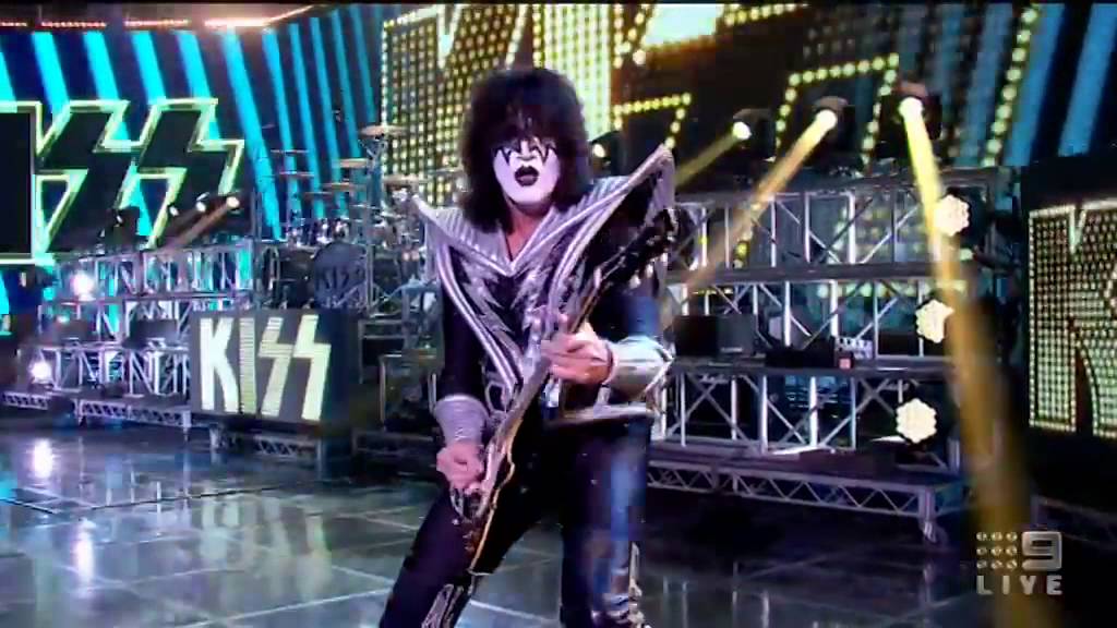 KISS perform Rock & Roll All Nite Videos AFL Footy Show 9Jum