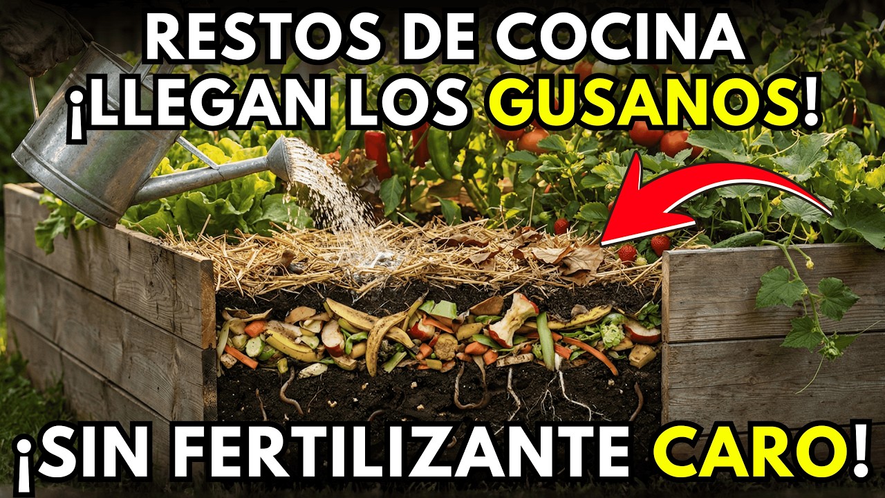 ¡Entierra ESTO en tu huerto y miles de lombrices ararán la tierra por ti!