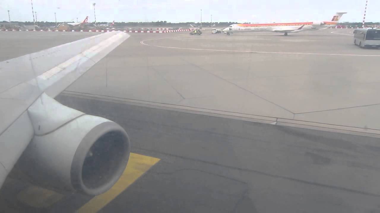 Aviogenex B737-200 Takeoff from Dusseldorf - Window View