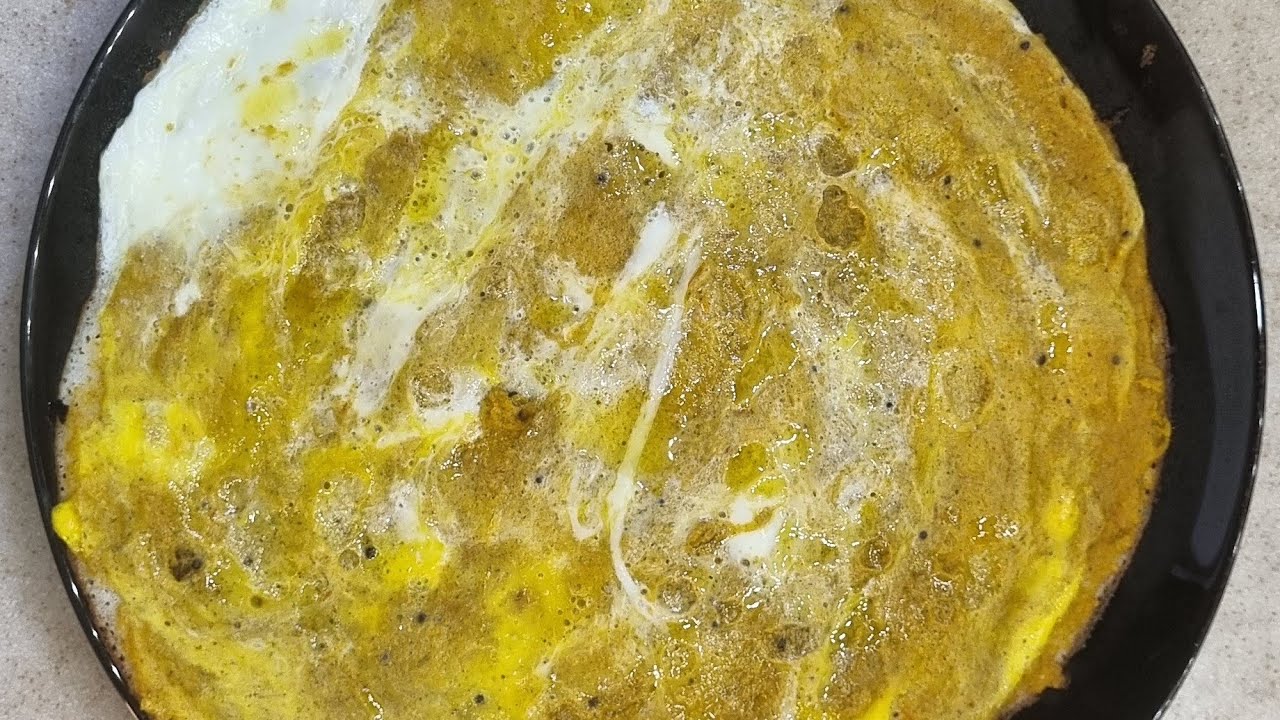 CORIANDER chutney spread Egg DOSA