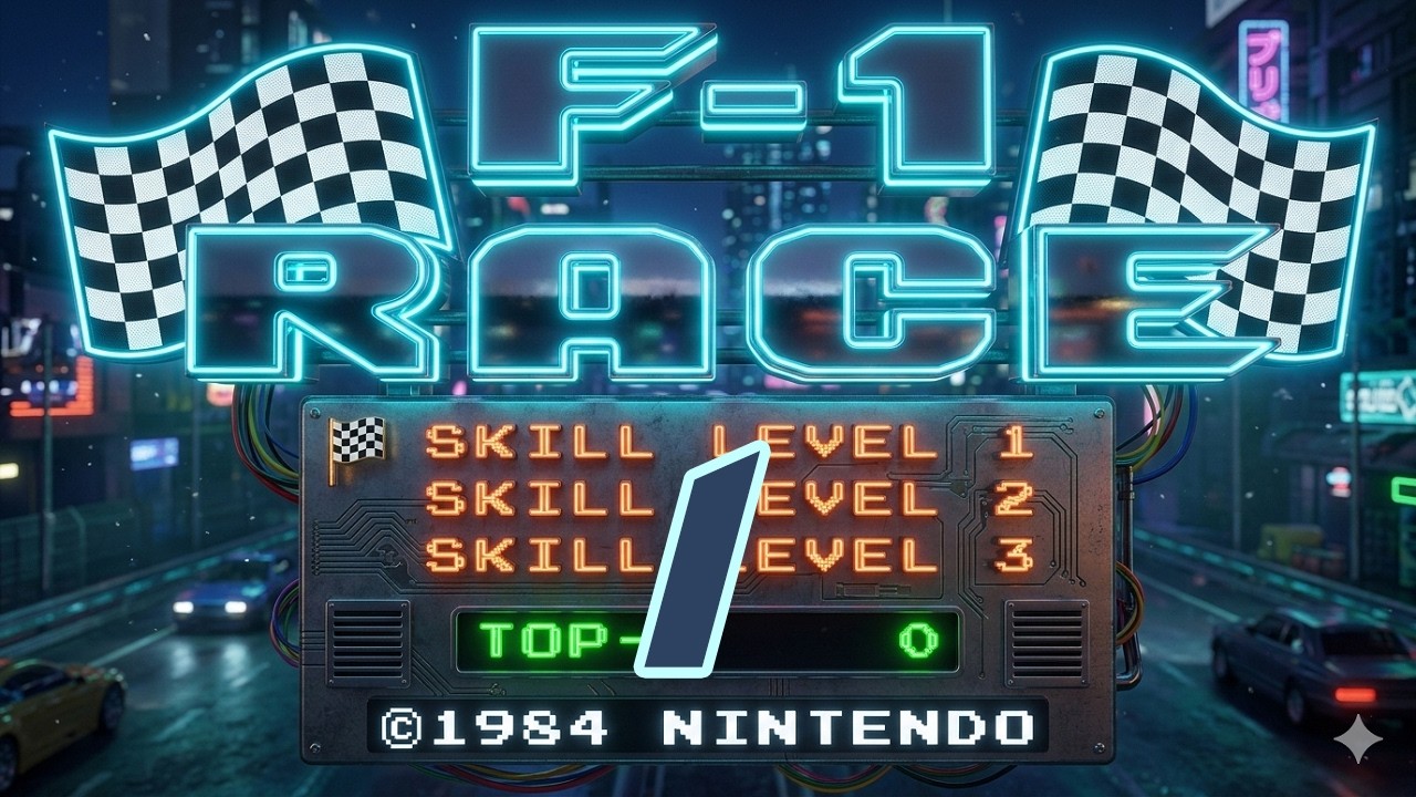 ¡El juego que nos enseñó a conducir! 🏎️ F-1 Race NES - Gameplay en Español