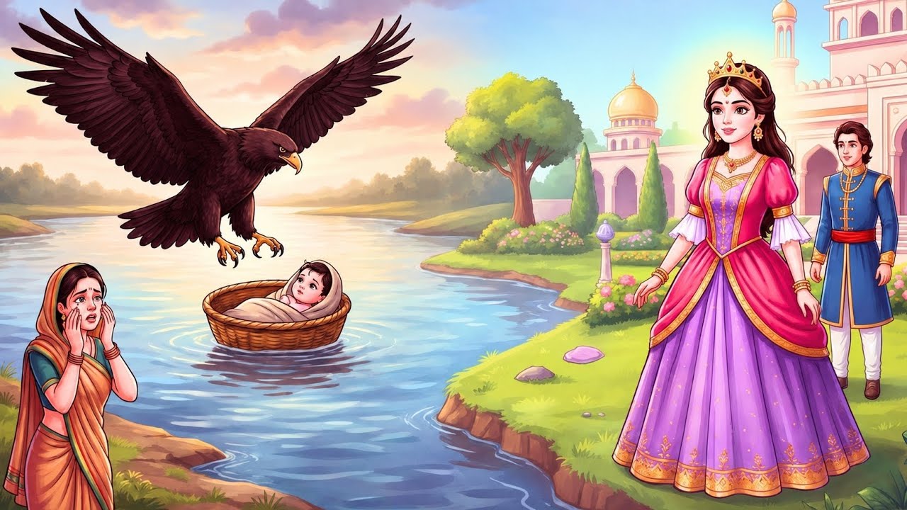 The Eagle's Adopted Daughter | Hindi Cartoon Stories | Cartoon Moral Story | Village Toons