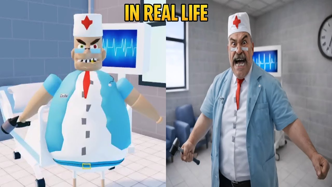 Escape del Equipo de Hospital EN LA VIDA REAL OBBY - Nueva actualización Roblox Todos los jefes