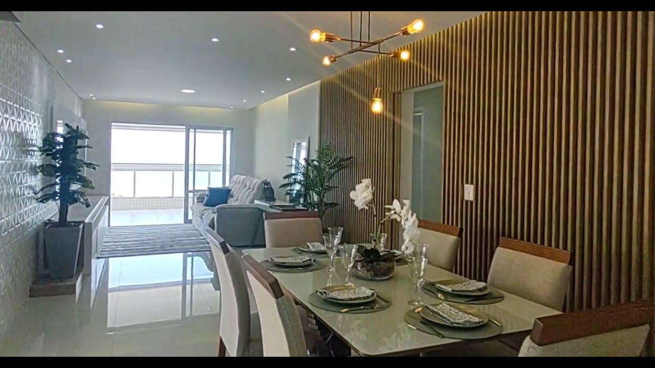 Apartamento alto padr&atilde;o com vista mar no Canto do Forte em Praia Grande - SP