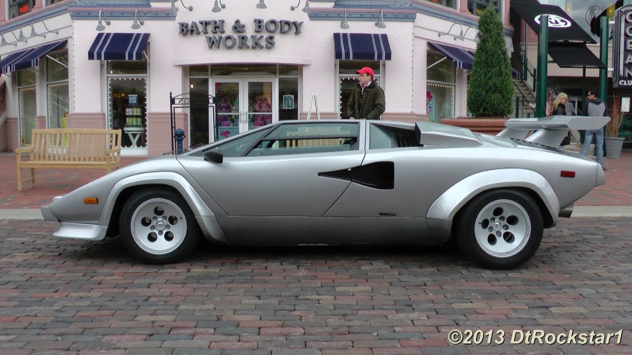 Ride in a Lamborghini Countach: first fuel injected Lamborghini