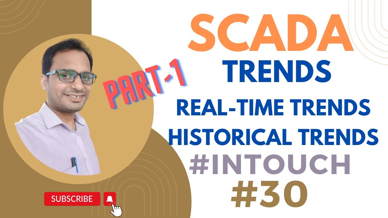 SCADA Tutorial 30 -  Trends In SCADA | Real-Time and Historical Trends in Intouch SCADA