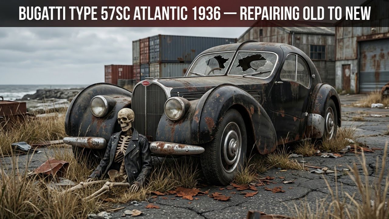 AASMR Car Restoration Old ! Full Restoration Bugatti  Type 57SC Atlantic