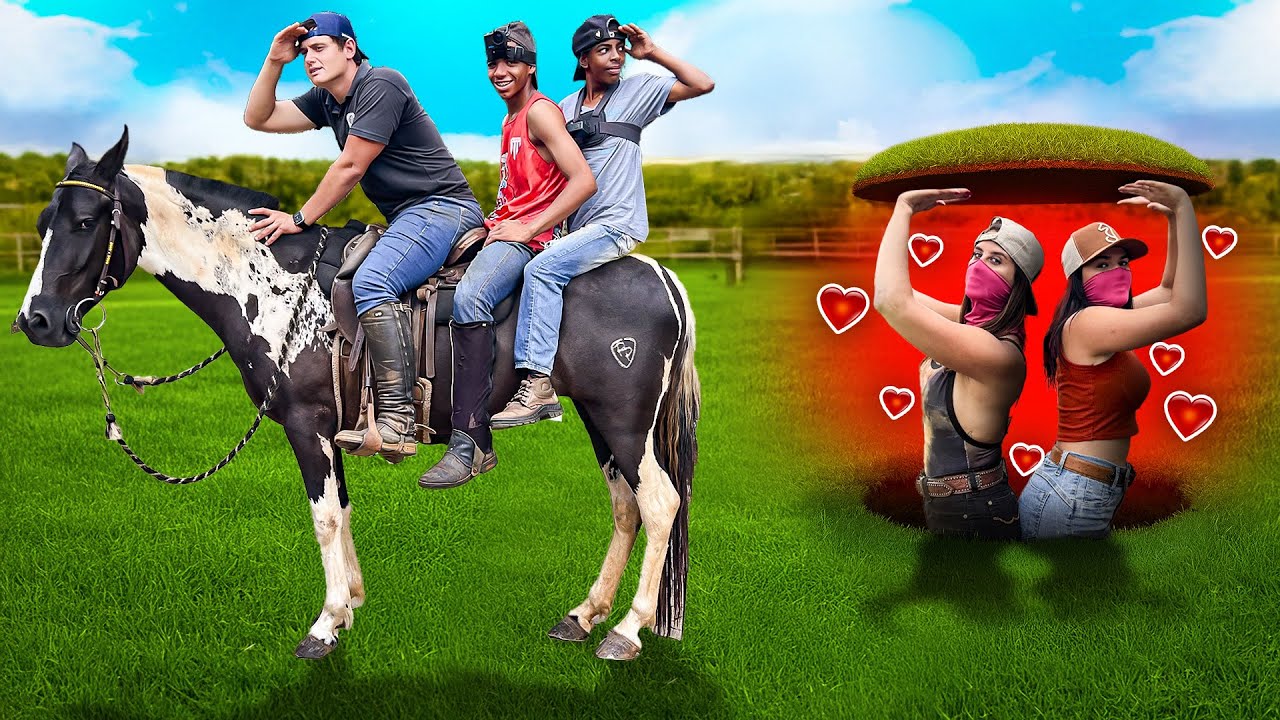 ESCONDE ESCONDE a CAVALO com as AMAZONA