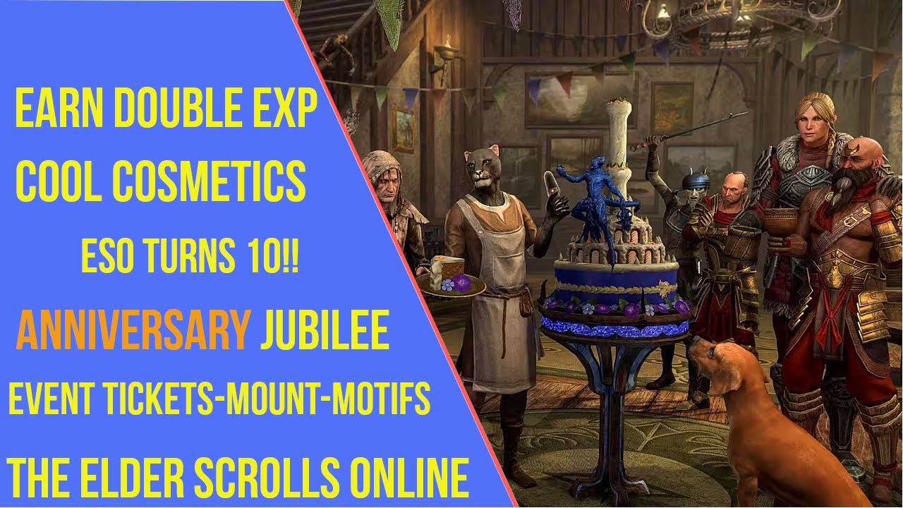 Earn Double EXP and Unique Cosmetics with the Anniversary Jubilee Event in ESO 2024
