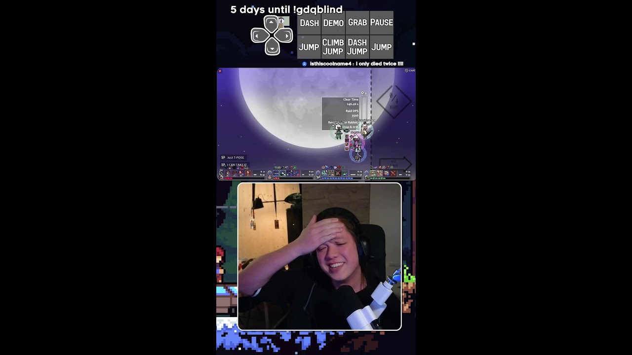5 days until !gdqblind | vertical stream #shorts
