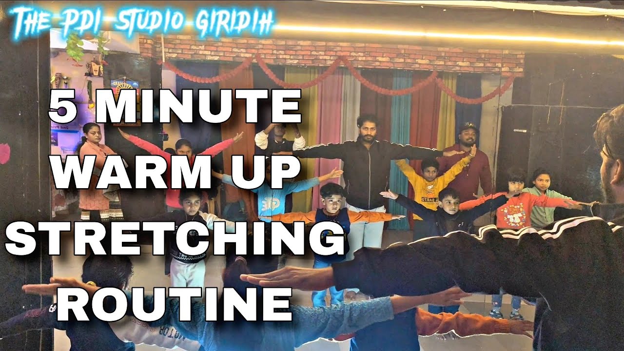 5 minute Warm up / Stretching Routine (Dance tutorial) | Mr Aditz Choreography | The PDI Studio