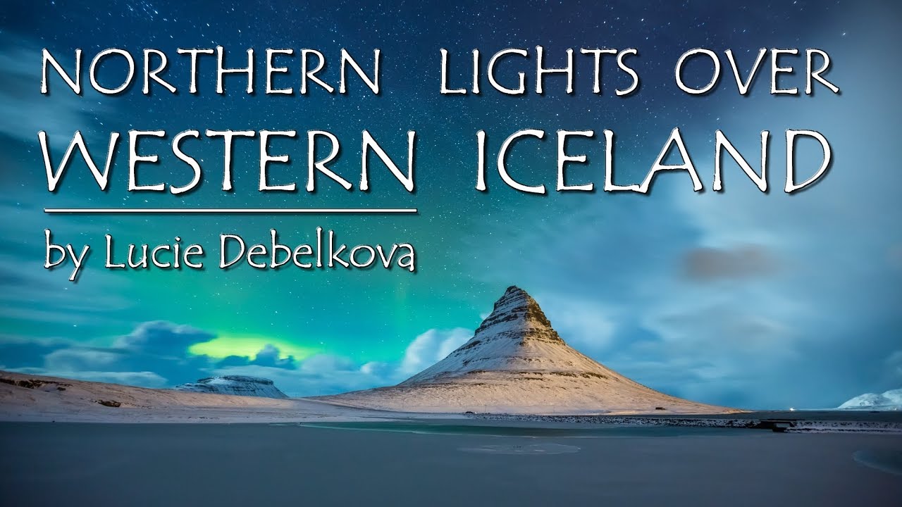Northern Lights - Aurora Borealis over Western Iceland - Timelapse 4K