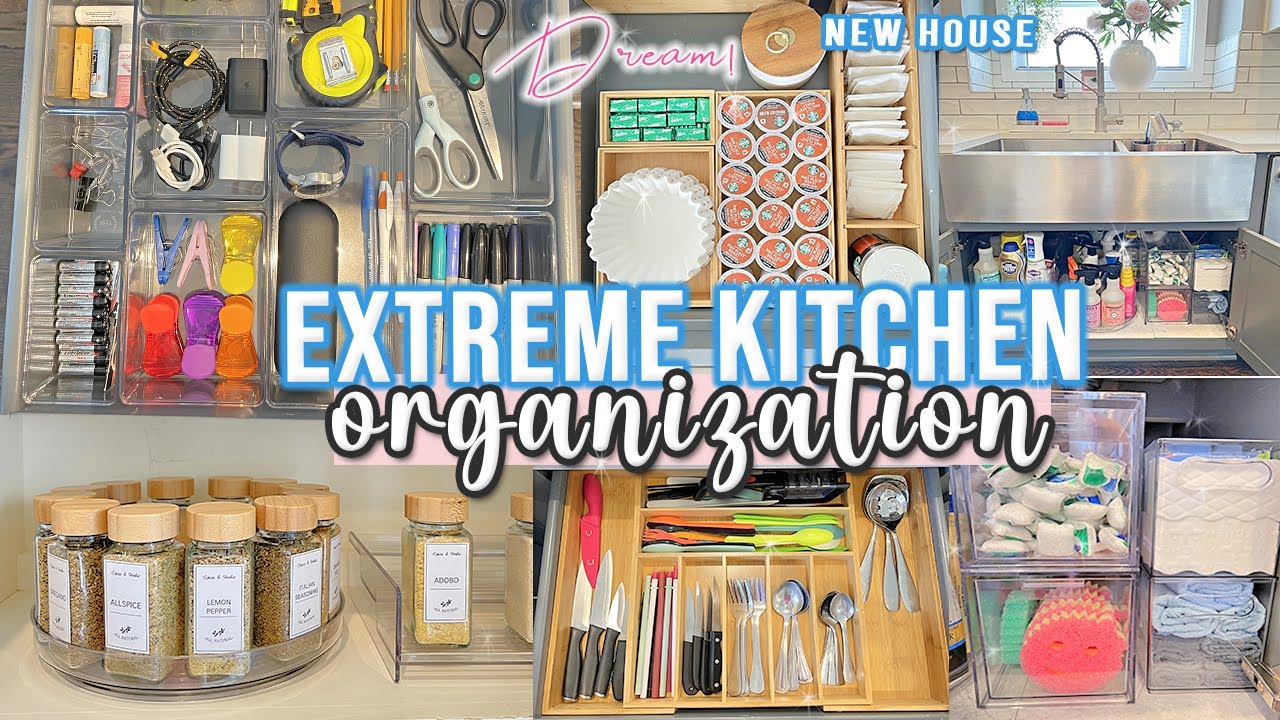 2023 DREAM KITCHEN ORGANIZATION // EXTREME KITCHEN CLEAN AND ORGANIZING // HOME ORGANIZATION IDEAS