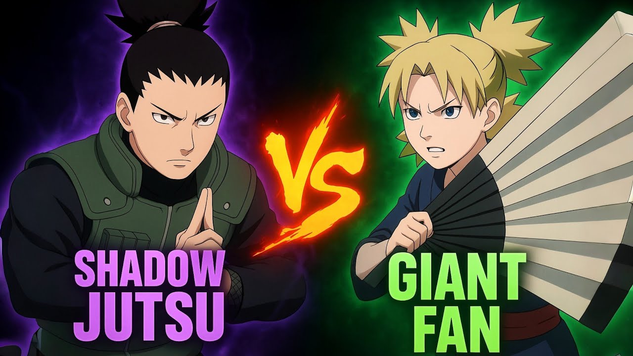 Shikamaru vs Temari | Full Fight | Shadow Possession Jutsu vs Giant Fan