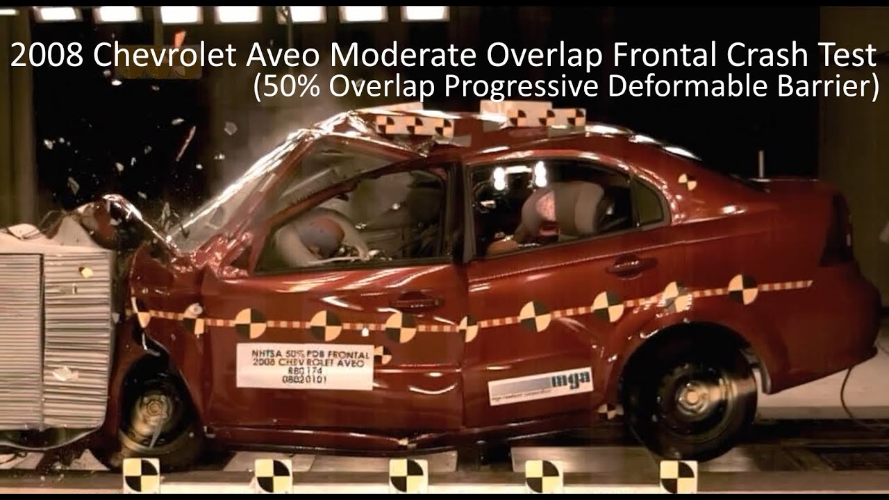 2007-2011 Chevrolet Aveo / Pontiac Wave Moderate Overlap Crash Test (35 Mph - Progressive Barrier)