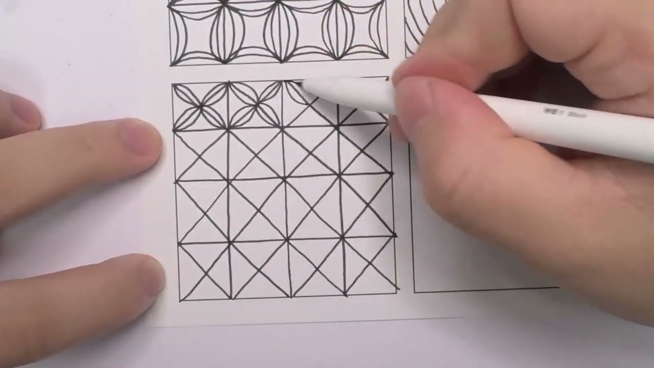 （Day 75）Pen control#draw with me #line art #line drawing #zantangle  #drawing lines
