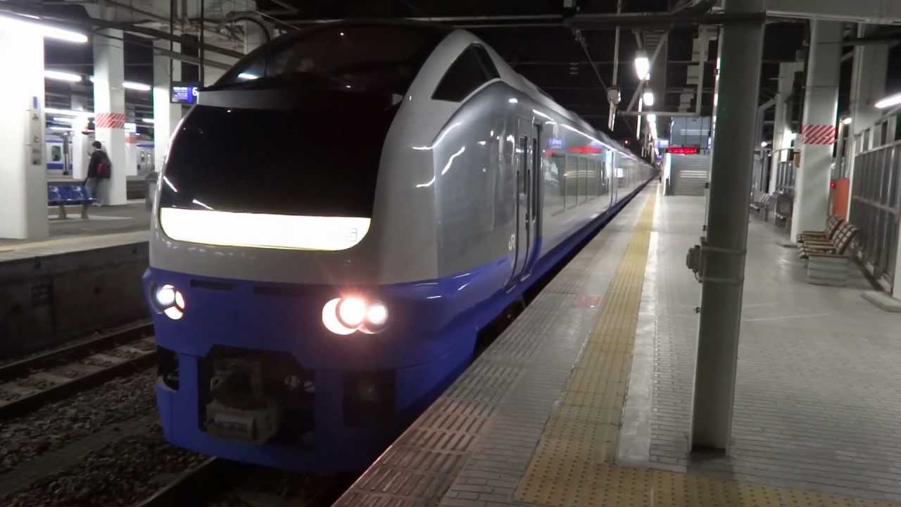 水戸駅 E653系 フレッシュひたち 青＋緑　発車（発車メロディーあり）