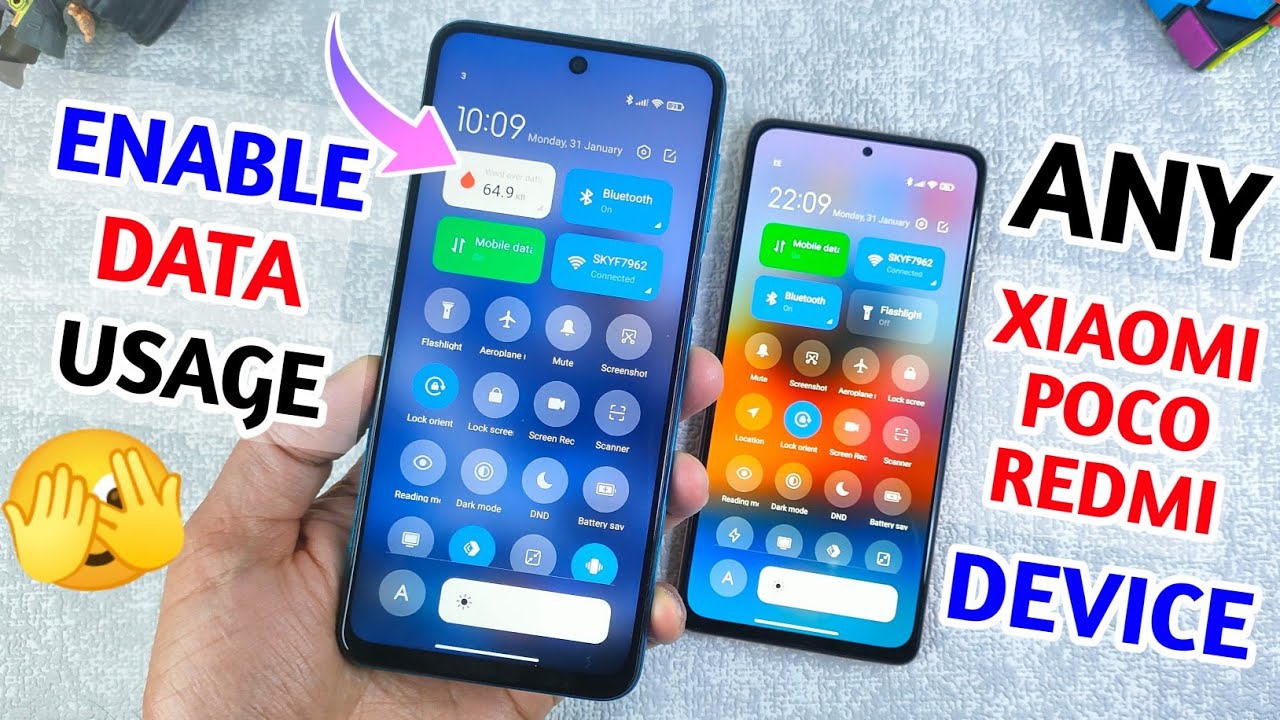 How To Enable Data Usage in Control Center In Miui 12.5 | Enable Data Usage In MIUI  12.5 ENHANCED