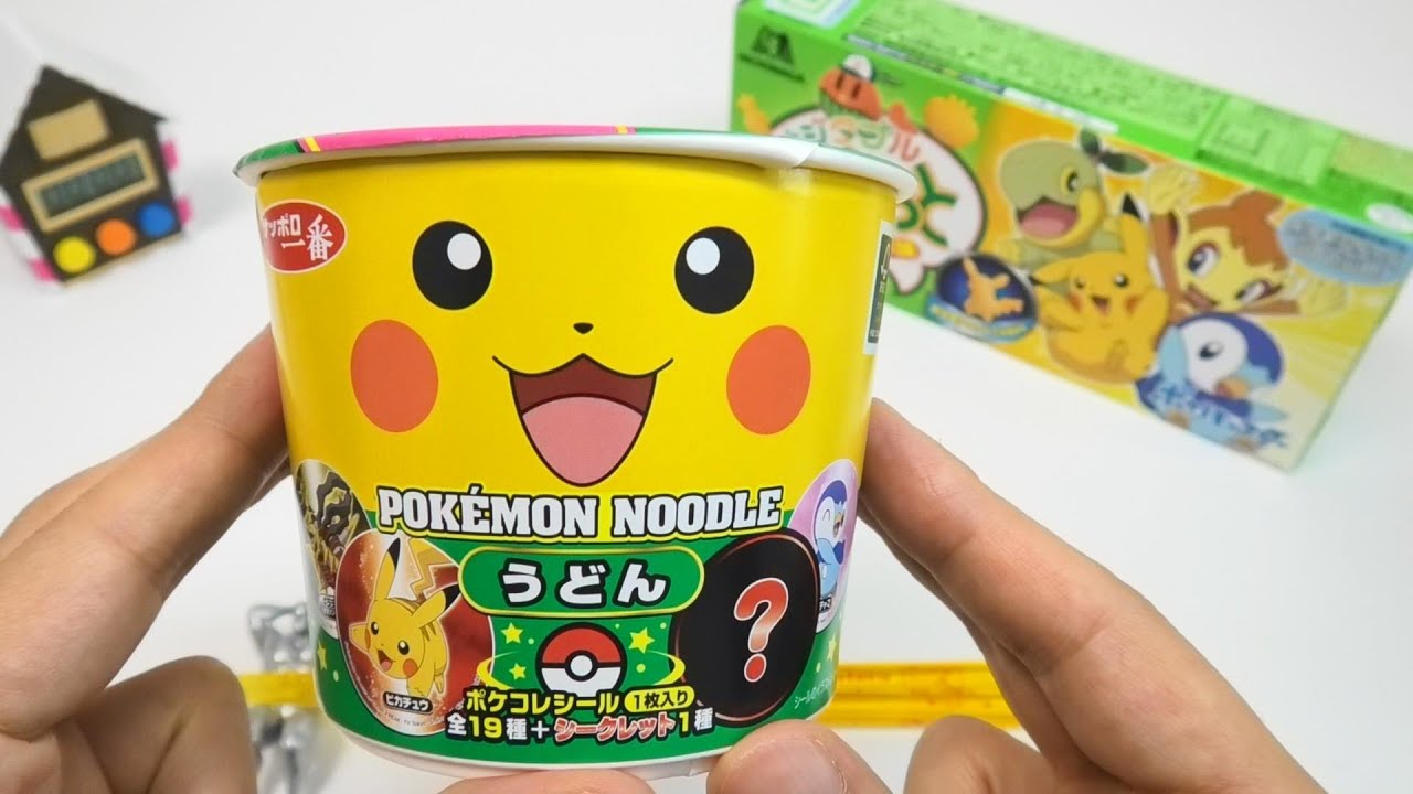 Pokemon Cup Udon Noodles and Pokemon Snack