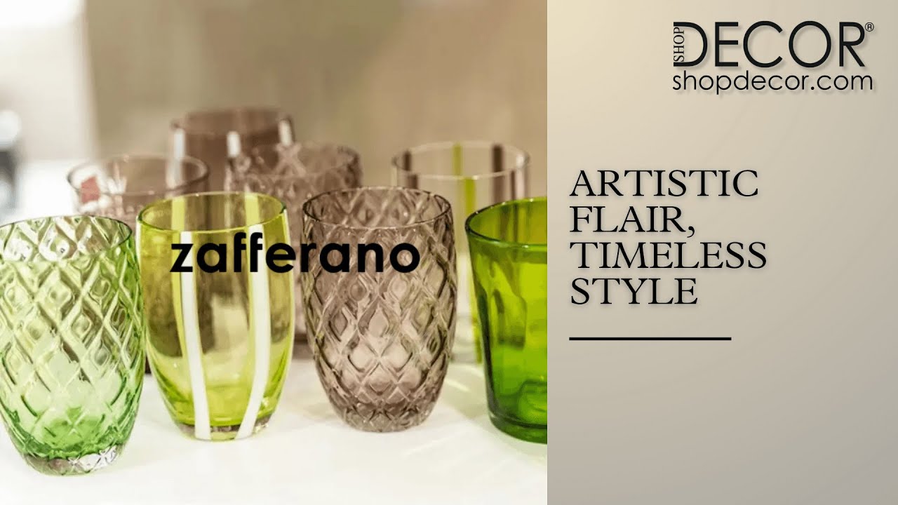 SHOPDECOR | ✨ Zafferano: Artistic Italian Glassware & Lighting for Stylish Living! 💡