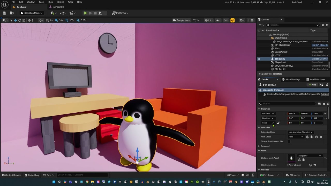 Building a Playable Scene – Character Rig & Asset Import in UE