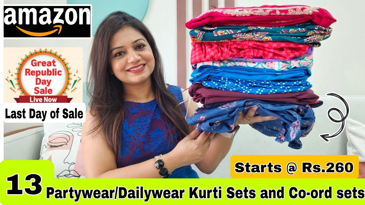 😃 Amazon Huge 13 Kurta Sets, Kurtis, Dresses & Winter wear Haul Starting Rs.246|❤️Amazon Haul
